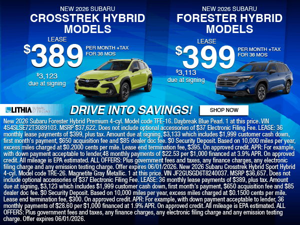 2026 Subaru Crosstrek Sport Hybrid